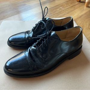 Cole Haan box/ patent leather wintip Oxford